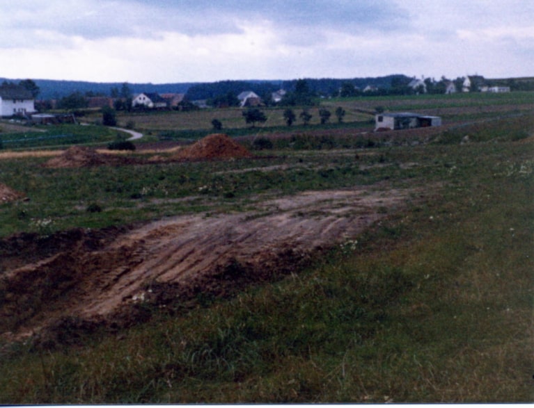 Bau des Waldstadions